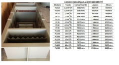 Tanque separador de água e óleo